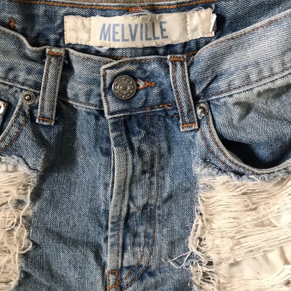 Distressed denim short shorts🌟 - Picture 3 of 8